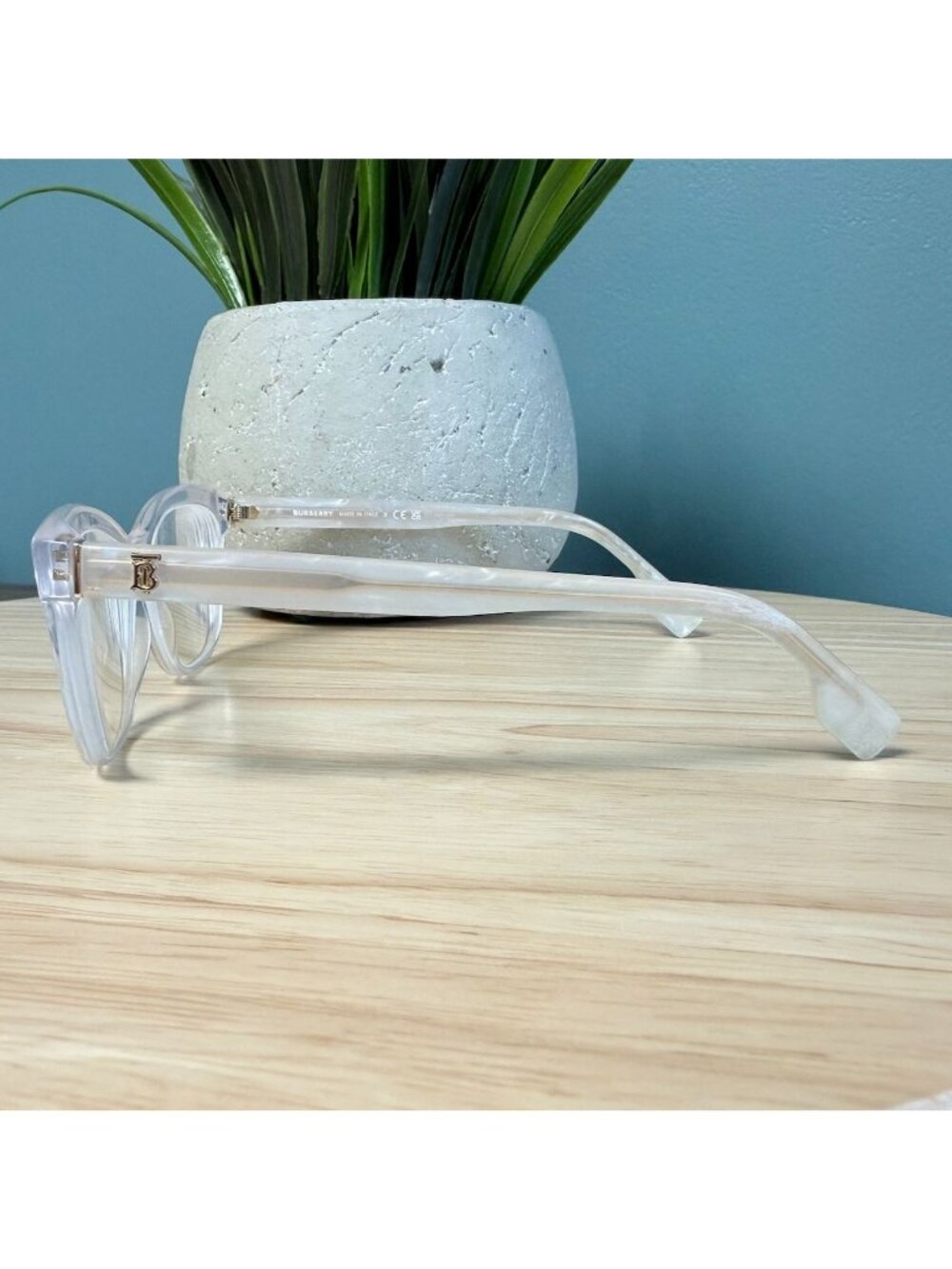 Burberry B 2323 3896 Transparent Eyeglasses Frames 54-17-140 Made In Italy - Picture 6 of 16